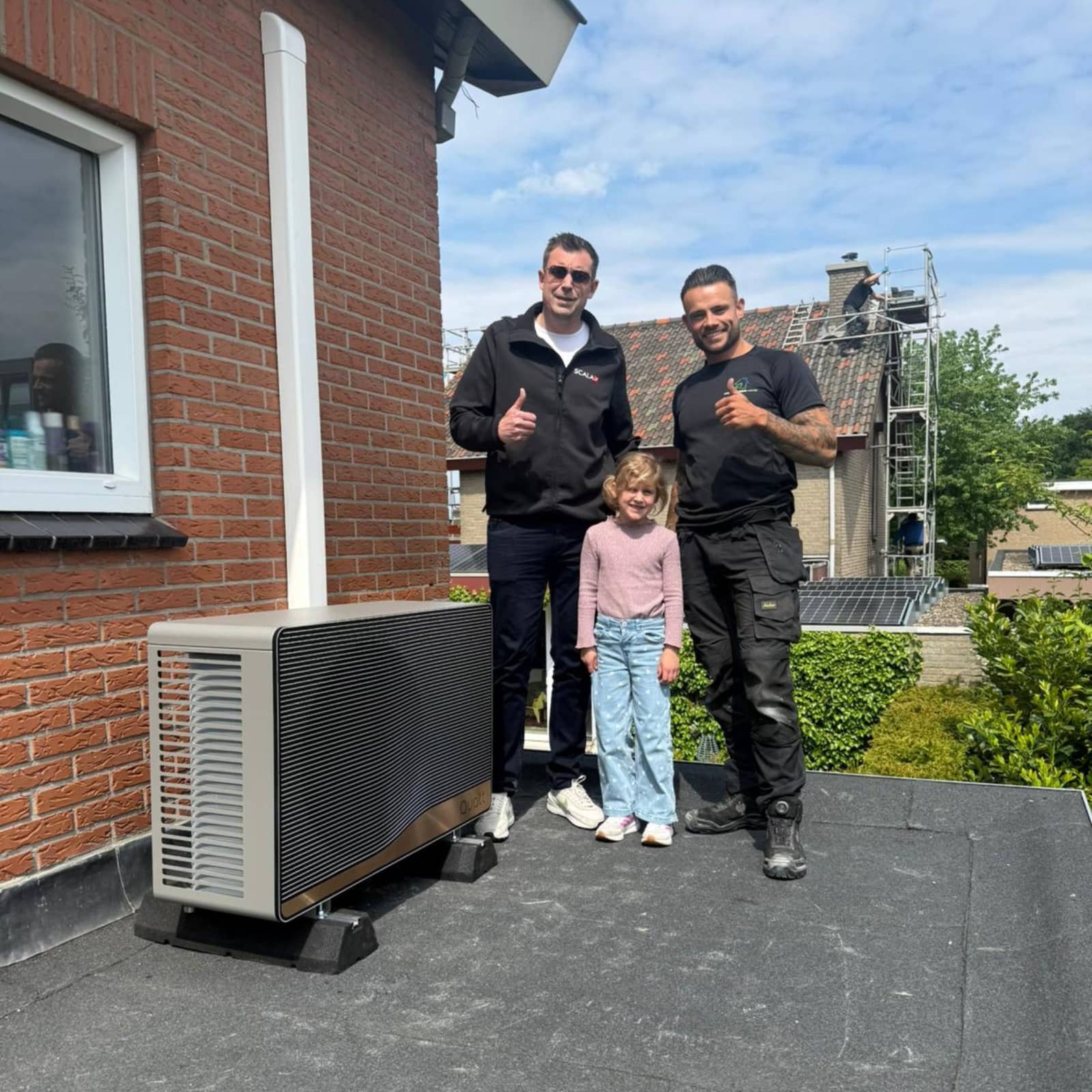 Quatt hybride warmtepomp met verzorgde afwerking